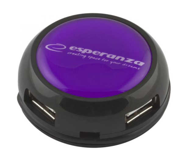 Esperanza HUB USB 2.0 YOYO FIOLETOWY - 1398468 - zdjęcie 4